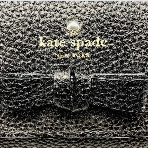 Kate Spade Pershing Street Avva Pebbled Leather Crossbody Shoulder Bag Black New - Picture 15 of 16